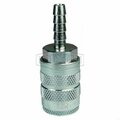 Dixon DQC DF Industrial Semi-Auto Pneumatic Coupler, 1/4 in Nominal, Coupler x Standard Barb End Style, St 2FS2